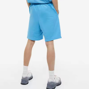 กางเกงขาสั้นกีฬาผ้าฝ้ายทรงหลวมแบบยูนิเซ็กซ์สั่งทำได้ พร้อมปักโลโก้ สไตล์วินเทจ ซักได้ เอวยางยืดปรับได้ ขายส่ง - Product Image 2