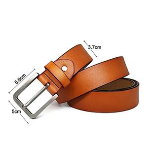 Ceinture en cuir en gros avec logo personnalisé pour jeans et pantalons, couleur personnalisée, toutes tailles disponibles, boucle de haute qualité, ceinture en cuir pour homme - Product Image 1