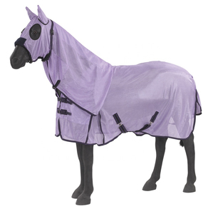 Équipement équestre personnalisé, couverture anti-mouches pour chevaux, vente en gros de produits équestres, couverture en maille anti-mouches pour chevaux avec capuche - Product Image 2