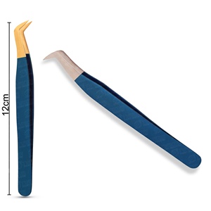 Pinzas profesionales de acero inoxidable para pestañas, nuevo producto, herramientas de maquillaje para artistas de pestañas con puntas puntiagudas en todos los tamaños - Product Image 2