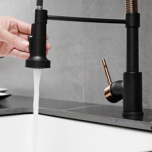 Rubinetto da Cucina Commerciale a LED con Doccetta Estraibile, Design Monocomando per Lavello - Product Image 6