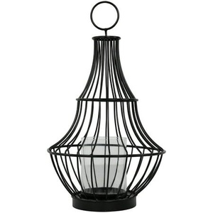 <b>Black</b> Iron Wire Candle <b>Lantern</b> Modern Design Durable Metal Holder Home Decoration - Product Image 2