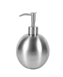 Distributeur de savon en métal style minimaliste avec pompe finition soignée, rechargeable, pour savon liquide, décoration de salle de bain - Product Image 3