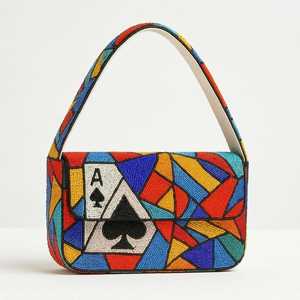 Sac à bandoulière pour femme brodé de perles, motif toucan, singe, papillon, style bohème, animaux perlés, doublure en coton, pour voyage en extérieur - Product Image 3
