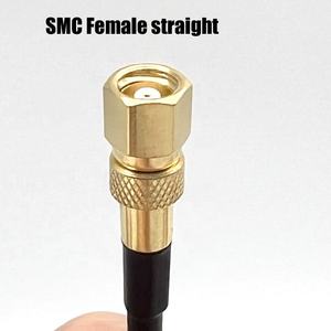 SMC hembra ángulo recto a SMC hembra recto RG316 antena PVC Coaxial Cable adaptador RF extensión módulo inalámbrico - Product Image 3