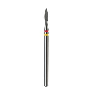 Professional Diamond Sharp Flame Nail Drill Bit 2.1 mm Red+Yellow Grit for Cuticle Care Manicure Pedicure E-File Tool Wholesale - Product Image 4