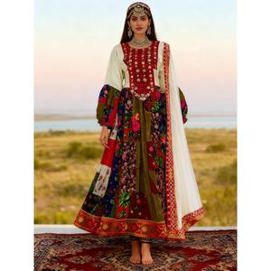Hermoso Traje Salwar Kameez Tribal Afgano Kuchi para Mujer, Largo hasta el Suelo, de Secado Rápido y Absorción de Humedad, Diseño Indio-Pakistaní - Product Image 3