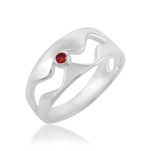 100% Natural <b>Garnet</b> Round Cut Vermeil Fine <b>Ring</b> Jewelry 925 Sterling <b>Silver</b> Wedding Wear Fine <b>Rings</b> Latest Designer Fine Jewelry - Product Image 1