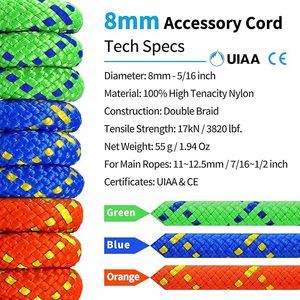 High Quality 8mm Nylon <b>Rope</b> Braided Heavy Duty Utility <b>Rope</b> for Marine Boating Fishing Camping Outdoor Use Strong Durable - Product Image 6