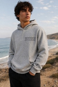 Nouveauté, qualité supérieure, service OEM, logo et style personnalisés, sweat-shirt à capuche à bords bruts avec bande réfléchissante noire - Product Image 1