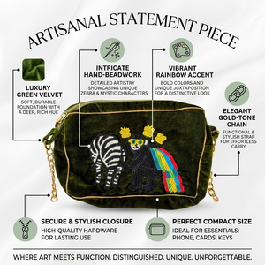 Bolso de Lujo Bordado a Mano con Cuentas, Bolso de Noche Étnico Artesanal Sostenible, Bolso de Mano Personalizado al por Mayor para Bodas y Fiestas - Product Image 6