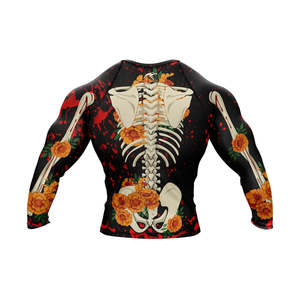Custom Best Quality Plain Breathable MMA Rash Guard <b>Long</b> <b>Sleeve</b> Unisex Regular Fit Compression Eco-Friendly Quick Dry - Product Image 2