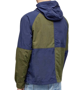 Men's Hooded Windbreaker Jacket Color Blocking Polyester Zipper Casual Streetwear Autumn <b>Coat</b> - Product Image 6