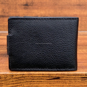 Luxe Durable RFID Blocage En Cuir Véritable Carte De Crédit Titulaire De La Carte D'identité Bifold Portefeuille Carte De Visite Bourse Mince Portefeuille pour Hommes - Product Image 5