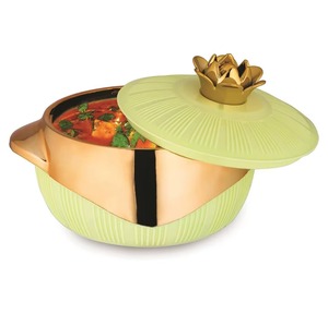 Customized Size Handmade Stainless Steel <b>Cookware</b> with Colored Enamel Classic Design Food Warmer Direct From Factory - Product Image 6