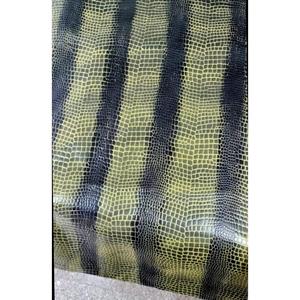 Genuine Buffalo <b>Leather</b> Split Stripes Pattern Vintage Wind Proof Handbag Accessories Embossed Grain Texture Customizable - Product Image 4