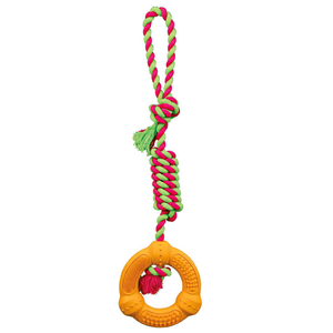 Corde à jouer avec anneau 12 cm 41 cm pour chiens, jouet interactif - Product Image 3