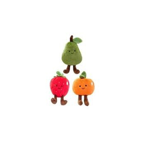 Jouets en peluche en forme de fruits, fraise, poire, orange, animaux en peluche doux pour enfants de 2 à 4 ans, jouet unisexe anti-stress - Product Image 1