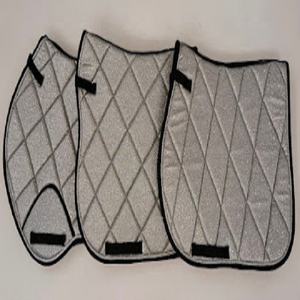 Yura แผ่นรองอานม้าผ้าฝ้ายแวววาวหลากสีทรงซังข้าวโพดขนาดเต็มผ้าโพลีเอสเตอร์บรรจุหลายขนาดสำหรับ - Product Image 1