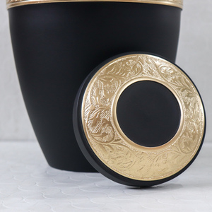 Black Engraved High Quality Aluminium Adult Cremation urn funeral supplies <b>memorial</b> Aluminium Metal Engraved Adult Cremation urn - Product Image 6