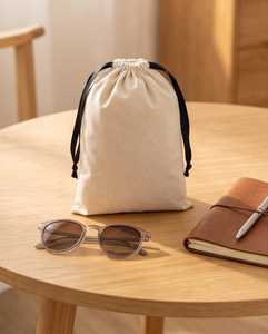 Sacs d'emballage personnalisés en polyester/coton avec cordon de serrage, imprimés numériquement, écologiques, lavables, réutilisables, résistants à l'eau - Product Image 6