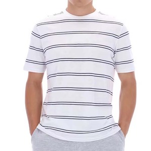 T-shirts pour hommes à prix avantageux, design rayé par sublimation, nouveau style tendance, service OEM, prix de gros, chemises en coton pour hommes - Product Image 1