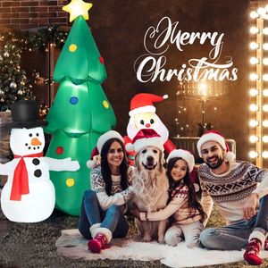 Gigantesco Babbo Natale Gonfiabile da 6 Piedi, Decorazione Natalizia da Esterno per Giardino - Product Image 3