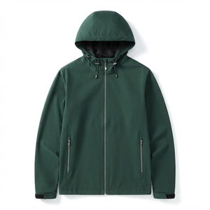Men's Canvas Hooded Windbreaker <b>Jacket</b> <b>Waterproof</b> Outdoor Autumn Casual Zipper <b>Jacket</b> OEM Wholesale Manufacturer - Product Image 2