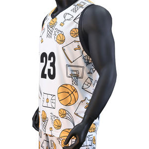Vente en gros usine : Nouveaux uniformes de sport, kit de sublimation pour maillot de basketball personnalisé, tenue d'équipe, haut de basketball sur mesure - Product Image 1