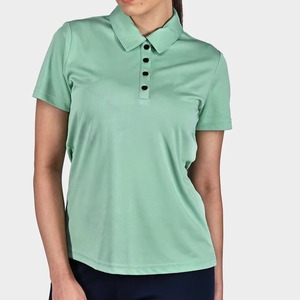 Polo Ligero Personalizado para Mujer, Camiseta de Algodón de Manga Corta con Cuello Camisero, Transpirable, Corte Ajustado, para Golf, Trabajo, Deporte y Uso Casual - Product Image 5