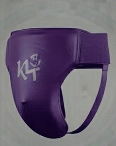 Ceinture de soutien inguinal profilée en néoprène violet pour homme KLTW, respirante, avec logo thermocollé, protection sportive pour la boxe, haute élasticité - Product Image 3