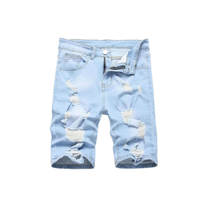 Men Denim Shorts Solid Color <b>Slim</b> Fit Denim Shorts Bottoms with Best Quality Hot Sale Men's Denim Mid Waist Skinny <b>Slim</b> Fit - Product Image 1