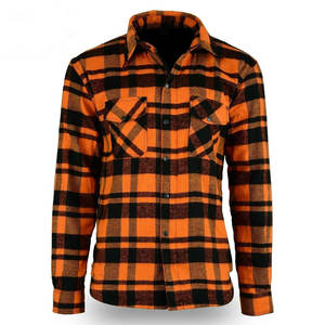 Camisa de Franela Extra Suave a Cuadros para Motociclistas, Dos Bolsillos, Impermeable, Resistente al Viento, Ignífuga, Anti-UV, de Algodón para Invierno - Product Image 4