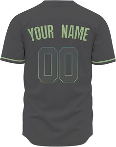 Uniforme de Béisbol Personalizado Sublimado para Equipos Juveniles, Camiseta de Béisbol Negra Lisa con Logotipo Bordado - Product Image 5