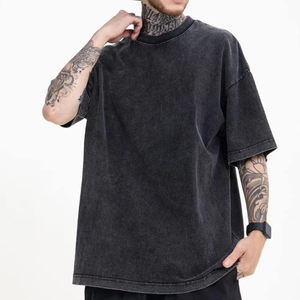 T-shirts personnalisés OEM à faible MOQ avec logo sur mesure pour hommes, col rond, nouveaux t-shirts tendance pour hommes en vente en ligne à prix abordable - Product Image 1