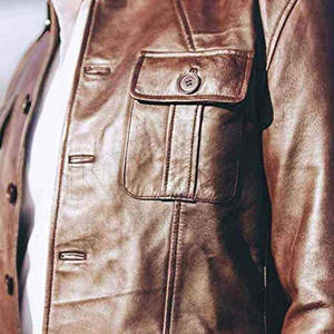 <b>Leather</b> <b>Shirts</b> Men Smooth Fabric Comfortable Fit Lightweight Premium Material Suitable For Office And Daily Use - Product Image 5