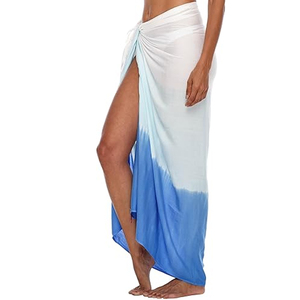 Pareo Sarong Estampado al por Mayor para Mujer, Cubrebaño Ligero de Rayón, Proveedor OEM de Trajes de Baño con Logotipo Personalizado - Product Image 5