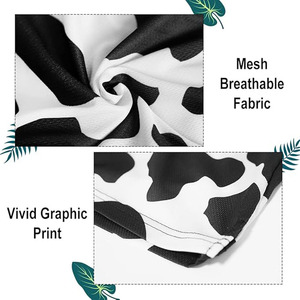 Pantalones Cortos Deportivos Personalizados con Estampado de Vaca para Hombre, de Secado Rápido, para Correr, Fabricante de Ropa Deportiva OEM ODM - Product Image 3