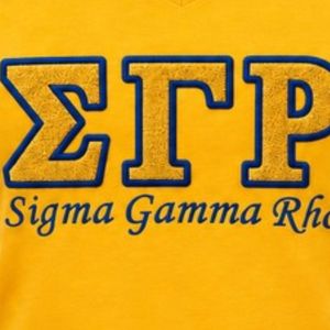 Women Embroidered T Shirt Custom Greek Letter Short Sleeve Crew Neck Casual Tee Premium <b>Stitching</b> Sorority Fashion <b>Top</b> Wholesale - Product Image 5