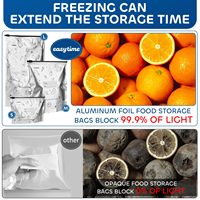 30 STKS Herbruikbare, afsluitbare opbergzakken Vrieszakken voor groente, fruit, vlees, capaciteit 0-1L (S+M+L)