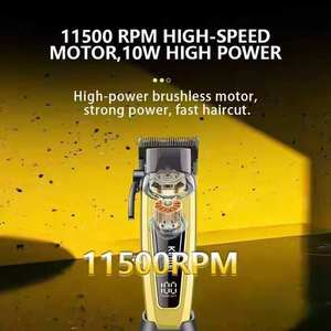 Cortadora de Pelo Profesional Kemei KM-90-4 con Cuchilla DLC, Motor de Alta Velocidad, Herramienta de Corte para Peluqueros, Base de Carga Dual USB - Product Image 2