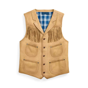 Chaleco de Motociclista sin Mangas, Bordado, de Poliéster/Algodón, con un Solo Botón, Ropa Exterior Informal de Verano - Product Image 2