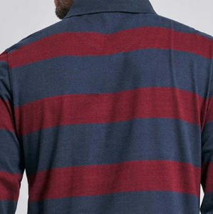 Chemises de rugby à col rayé blanc, manches longues, jersey de rugby pour hommes, deux tons, meilleure qualité, chemise de rugby - Product Image 3
