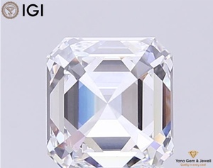 Diamant de laboratoire CVD taille Asscher 3,00 carats couleur E clarté VS2 avec certificat IGI pour un chef-d'œuvre de pendentif de luxe - Product Image 5