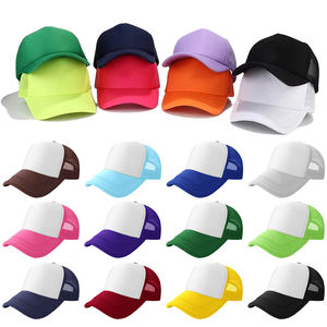 Custom Logo Embroidery 5 Panel Trucker Cap Travel Sports Baseball Caps Mesh <b>Men</b> High Quality Plain Foam Blank Trucker <b>Hat</b> - Product Image 1