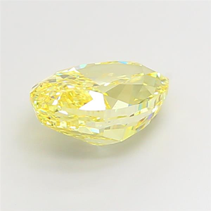 Diamant de laboratoire CVD jaune vif en forme de poire de 8,69 carats, certifié IGI, VS1, taille excellente, pour bijoux de luxe. - Product Image 4