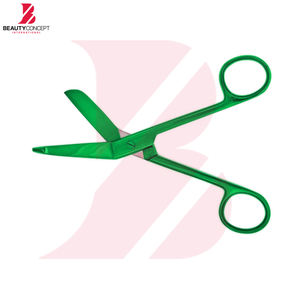 Ciseaux chirurgicaux Lister 5,5 pouces, couleur verte, robustes, en acier inoxydable, pour infirmières, ciseaux de traumatologie, utilisation en premiers secours - Product Image 3