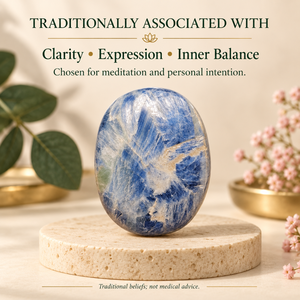 Blue Calcite <b>Crystal</b> <b>Ball</b> Polished Stone Oval Mineral Sphere for Decor and Gift - Product Image 2