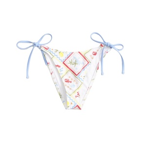 Ensemble bikini imprimé pour femme 2026, haut dos croisé et bas à nouer sur les côtés, en Spandex et Polyester, maillot de bain deux pièces, tenue de plage tendance - Product Image 5