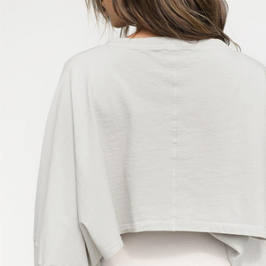 women cropped sweatshirt fleece comfort <b>winter</b> <b>top</b> ladies cropped sweatshirt simple modern wear women short sweatshirt - Product Image 5